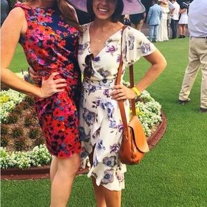 J.O.A. Cream Wrap Dress - XS